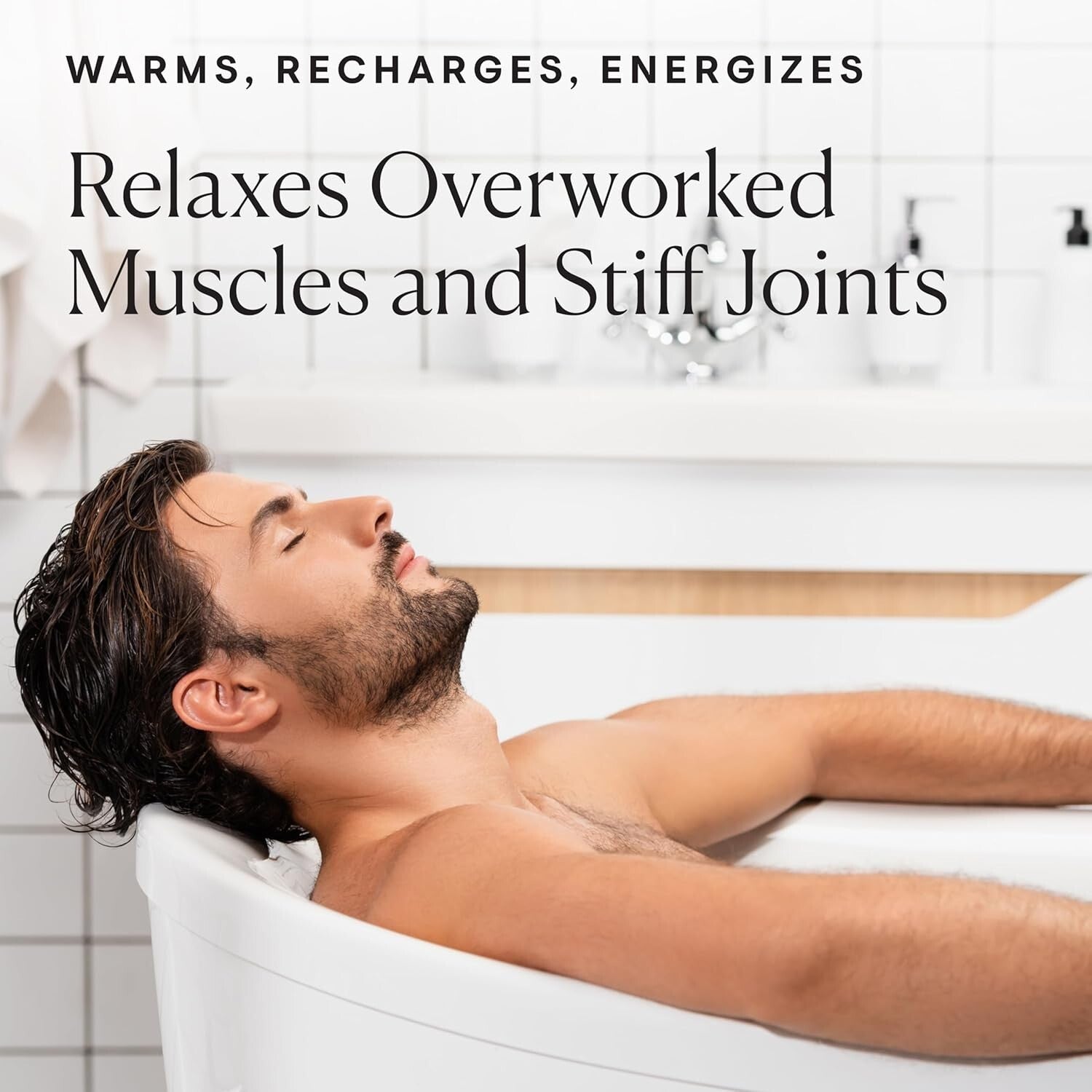 Aching Muscle Super Soak: Natural Foaming Bath Milk for Relaxation & Relief