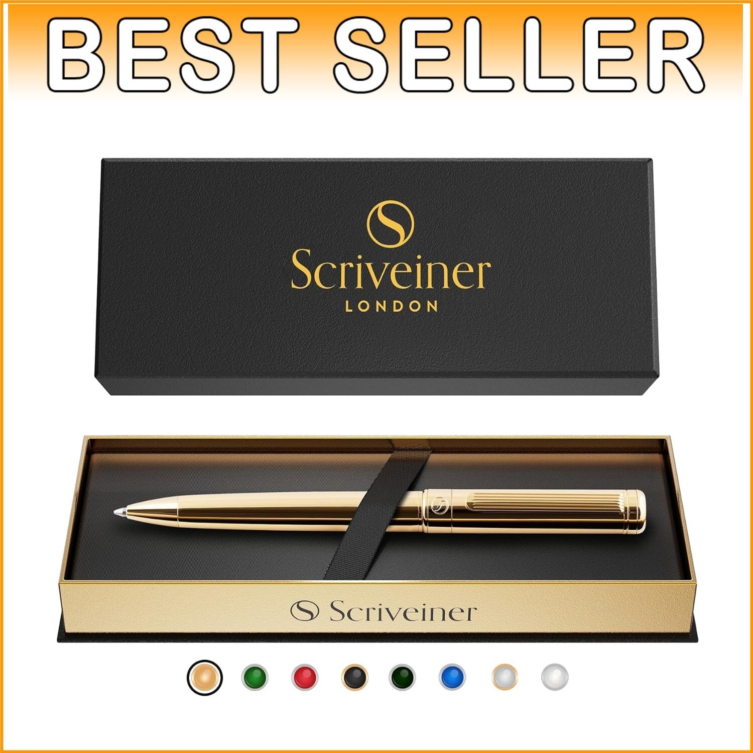 Elegant 24K Gold Ballpoint Pen with Schmidt Refill - Luxury Gift for Him/Her