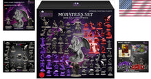 Load image into Gallery viewer, Dungeons &amp; Dragons Miniatures Collection: 68 Paintable Figures &amp; 200+ Page Guide