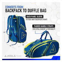 Load image into Gallery viewer, Spacious Pickleball Backpack with Thermal Compartments &amp; Ventilated Shoe Sack