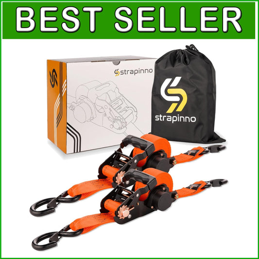 Adventure-Ready 2PC Ratchet Straps - Secure 5,000 lbs for ATV, UTV, Cargo