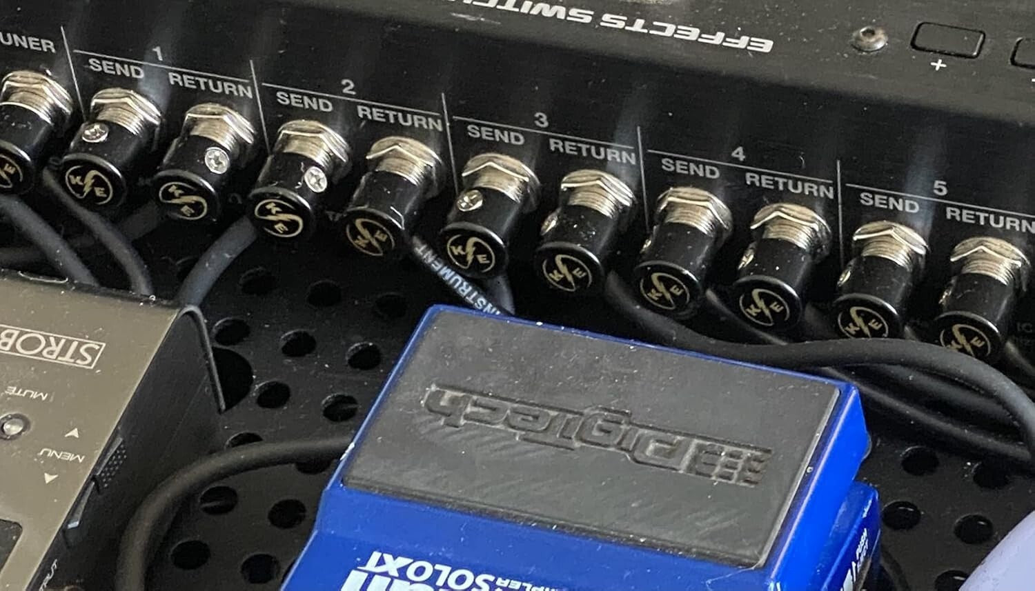 6 Piece Solderless Guitar Pedal Patch Cable Set - Ideal for Tidy Pedalboards