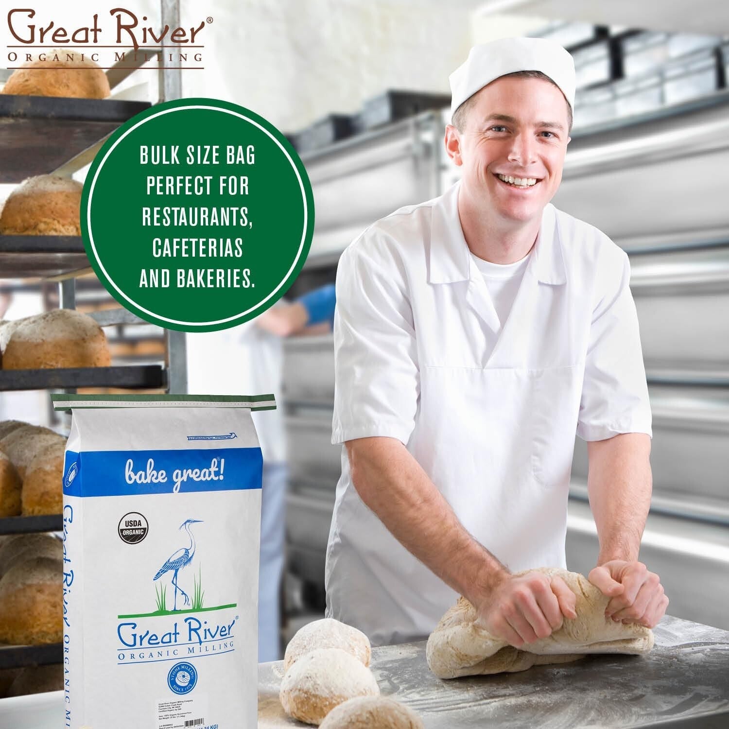 Bulk Organic Buckwheat Flour (25 lbs) - Versatile for Bread, Scones, and More