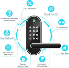 Load image into Gallery viewer, Advanced 6-in-1 Smart Lock: Fingerprint, Code, Remote &amp; More for Modern Homes