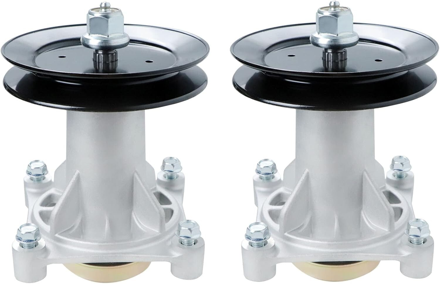Efficient 2-Pack Spindle Assembly & Pulley for AYP 42", 46", 48", 54" Mowers