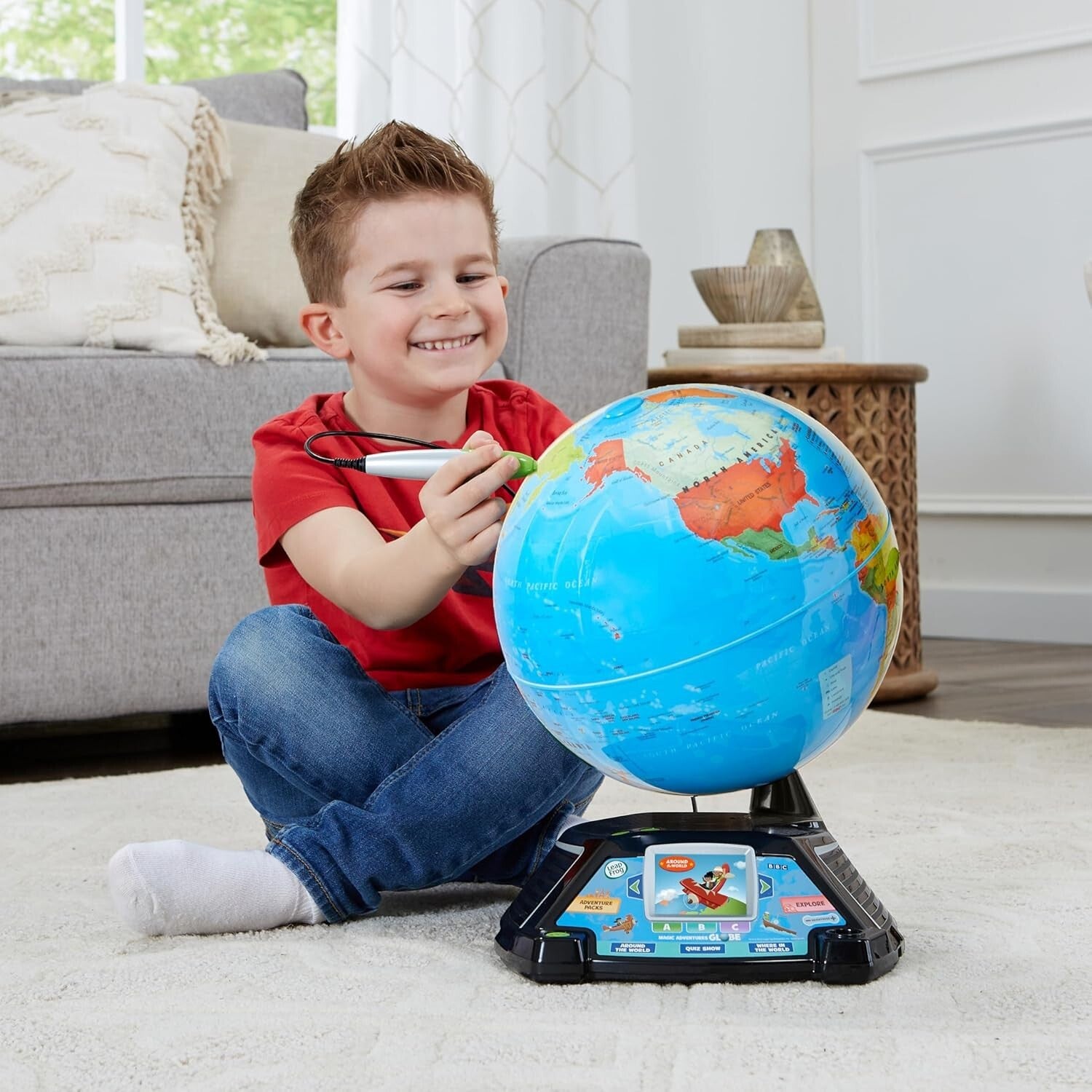 Frustration-Free 10" Kids Globe with Stylus & 5+ Hours of BBC Learning Videos