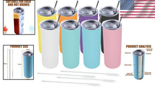 Load image into Gallery viewer, Premium Double Wall Insulated 20oz Tumbler Set - Perfect for Hot &amp; Cold Drinks