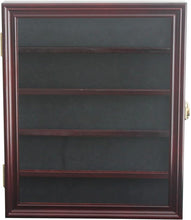 Load image into Gallery viewer, Handcrafted Mahogany Lighter Showcase with Keyed Lock - Perfect for Collectibles