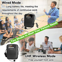 Load image into Gallery viewer, 15W Portable Teacher Voice Amplifier - Wireless &amp; Wired Microphone Included