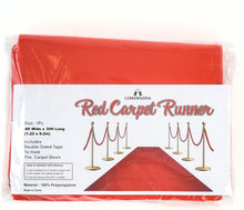 Load image into Gallery viewer, Slip-Resistant 4x30 Feet Red Carpet Runner - Perfect for Any Celebration