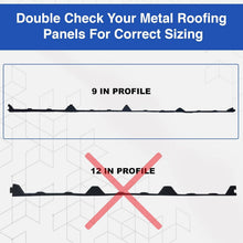 Load image into Gallery viewer, Classic Rib Profile Foam Strips for Metal Roof - Durable, Noise-Reducing 20 Pack