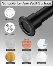 Load image into Gallery viewer, Heavy-Duty Adjustable Tension Curtain Rod 42-123in - No Drill &amp; Anti-Slip Design