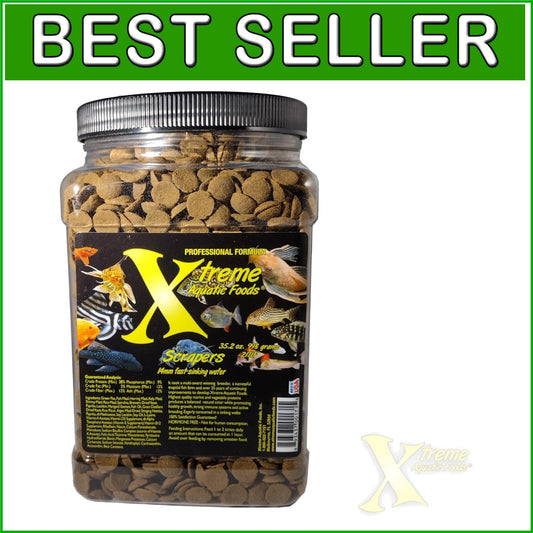 Xtreme Scrapers 14mm Fast-Sinking Fish Food Wafers - 2.5lbs for Bottom Feeders