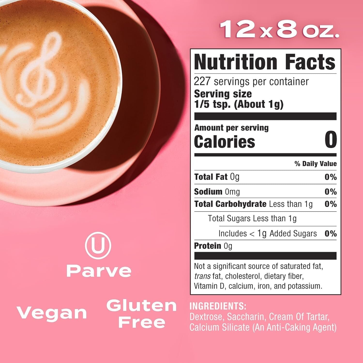 12-Pack Zero Calorie Sweetener: Gluten-Free, Kosher Sugar Substitute for Recipes