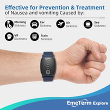 Load image into Gallery viewer, Explore Navy Blue Waterproof Anti-Nausea Wristband - Adjustable Intensity Relief