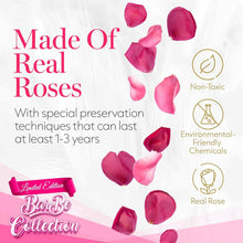 Load image into Gallery viewer, Beautiful Preserved Rose Bouquet in Velvet White Box - Gift of Lasting Love