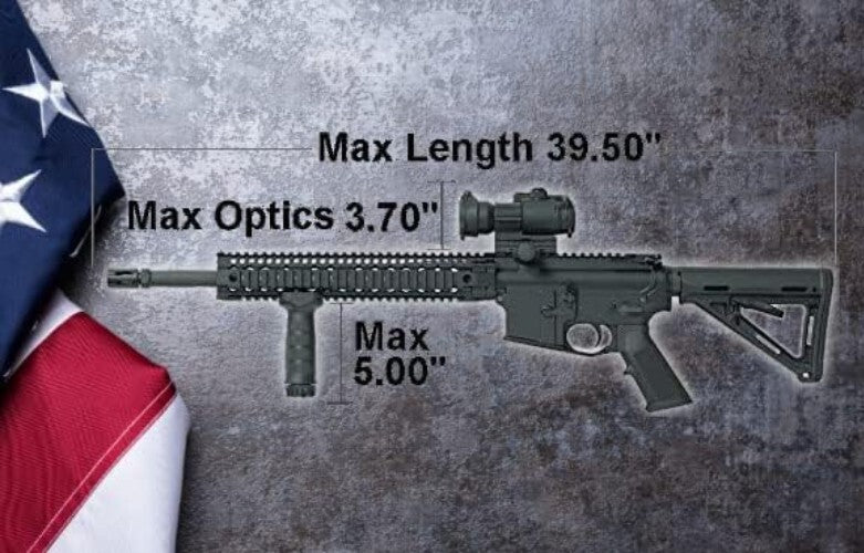 Portable Rifle Case with Snap Closure and Custom Foam for Organized Transport