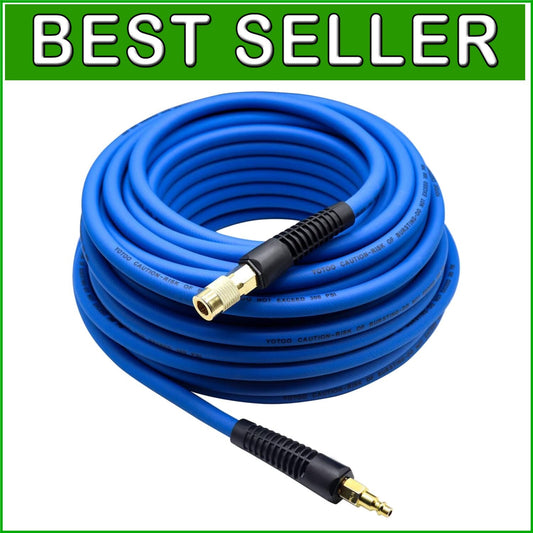 300 PSI Flexible Air Hose 3/8" x 100ft - Kink Resistant for Ultimate Durability