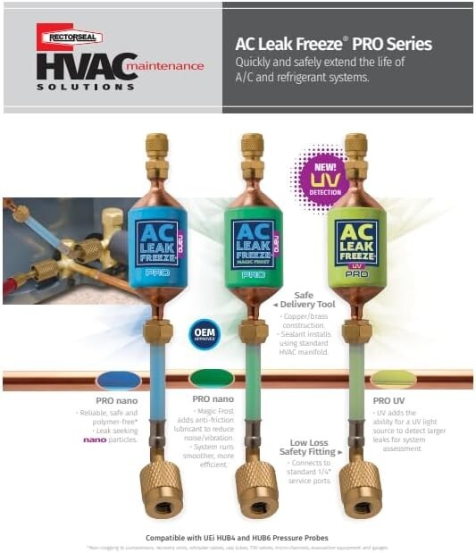 AC Leak Freeze 0.5 oz - Easy Application for HVACR Leak Repair Solutions