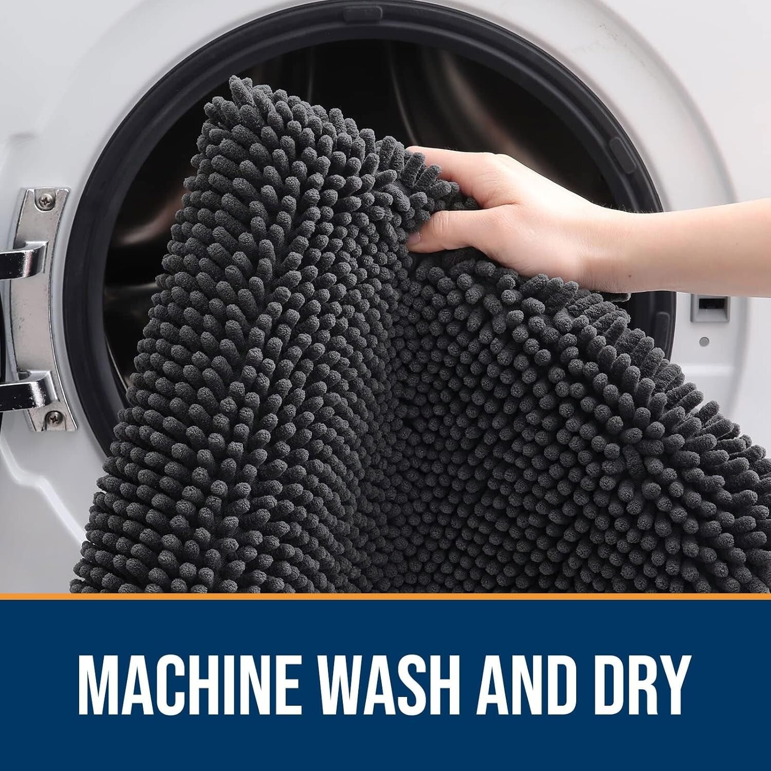 High-Pile Chenille Dog Doormat 54x24: Absorbs Dirt and Moisture Efficiently