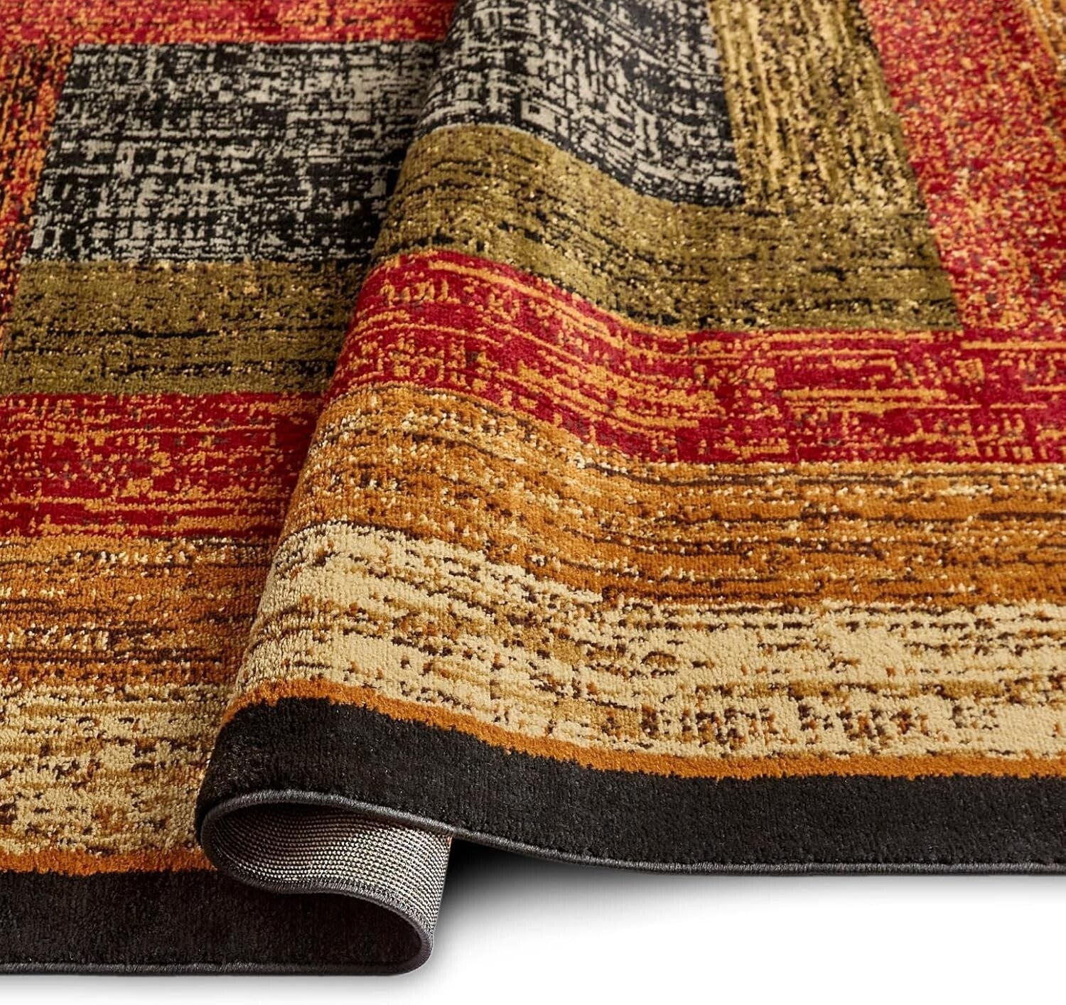 Stylish Low Pile Area Rug 7'8" x 10'4" - Fade & Stain Resistant for Living Rooms