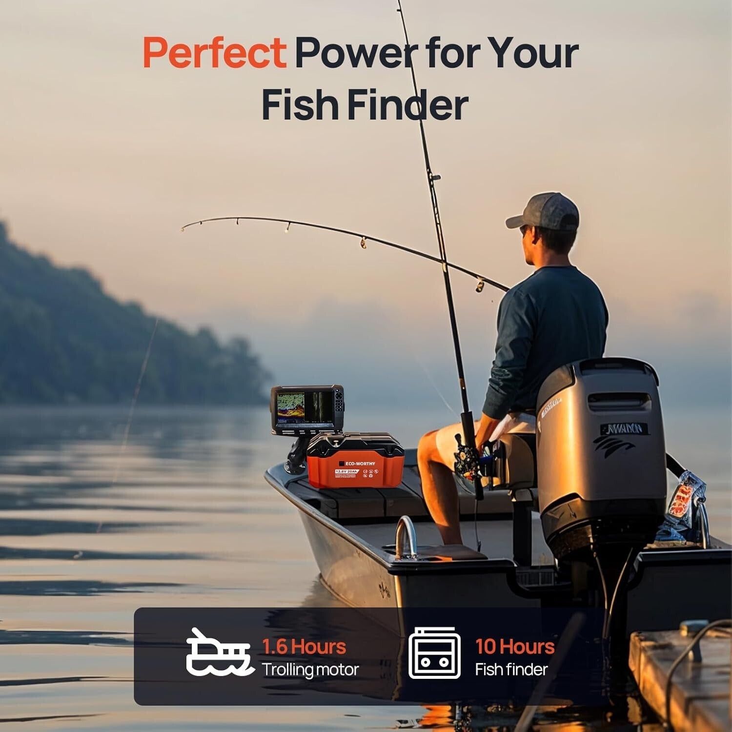 Compact 20Ah Lithium Battery - Perfect for Camping, Fishing, and Emergency Power