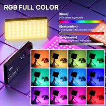 Load image into Gallery viewer, Premium 360° Color Camera Light - 2500K-9000K Dimmable RGB Panel for Vlogging