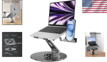 Load image into Gallery viewer, Sturdy 300% Stability Aluminum Laptop Stand for 10-17.3" Laptops with Rotator