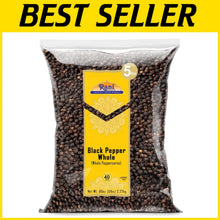 Load image into Gallery viewer, Premium MG-1 Black Pepper Whole Peppercorns - 80oz Bulk | Kosher &amp; Non-GMO