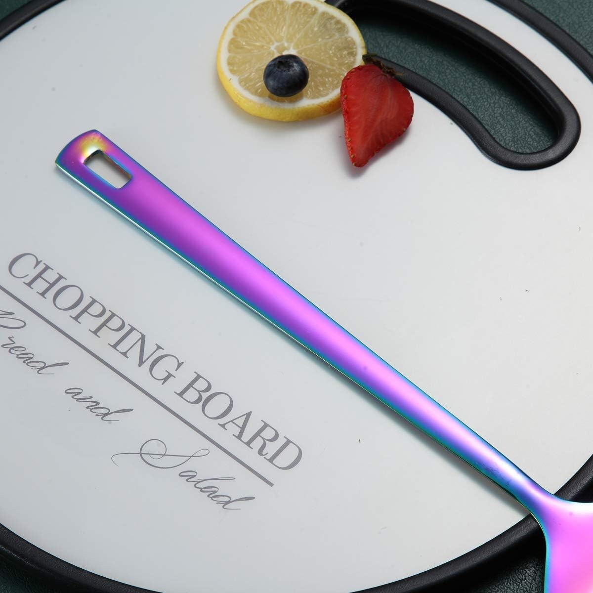 Durable Rainbow Kitchen Utensils Set - 13 Stainless Steel Pieces for All Cooking