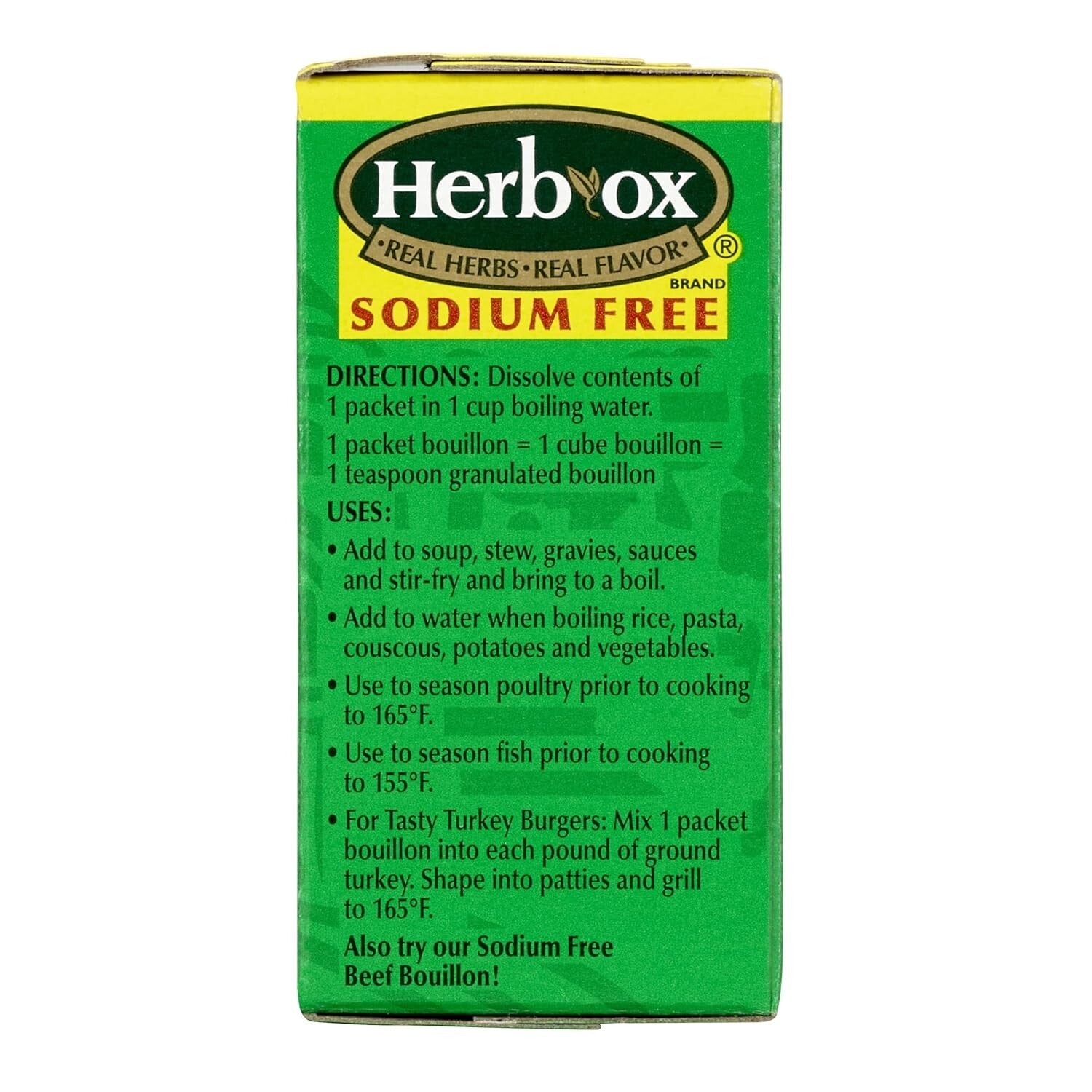 12-Pack Sodium Free Chicken Bouillon Packets - 1.5 oz Each for Flavorful Dishes