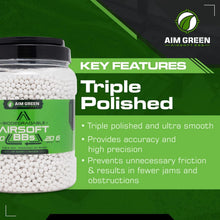 Load image into Gallery viewer, Eco-Conscious White Airsoft BBs - Biodegradable 6mm for Tournaments &amp; Practice