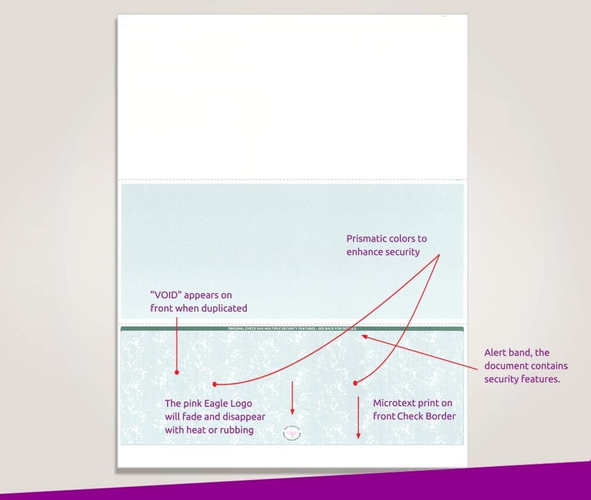 Professional 500-Piece Green Matte Blank Check Paper for Laser & Inkjet Printing