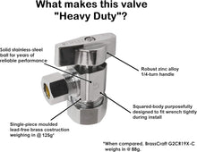 Load image into Gallery viewer, 1/4 Turn Chrome Plated Brass Shut Off Valve for Reliable Plumbing - 5 Pack
