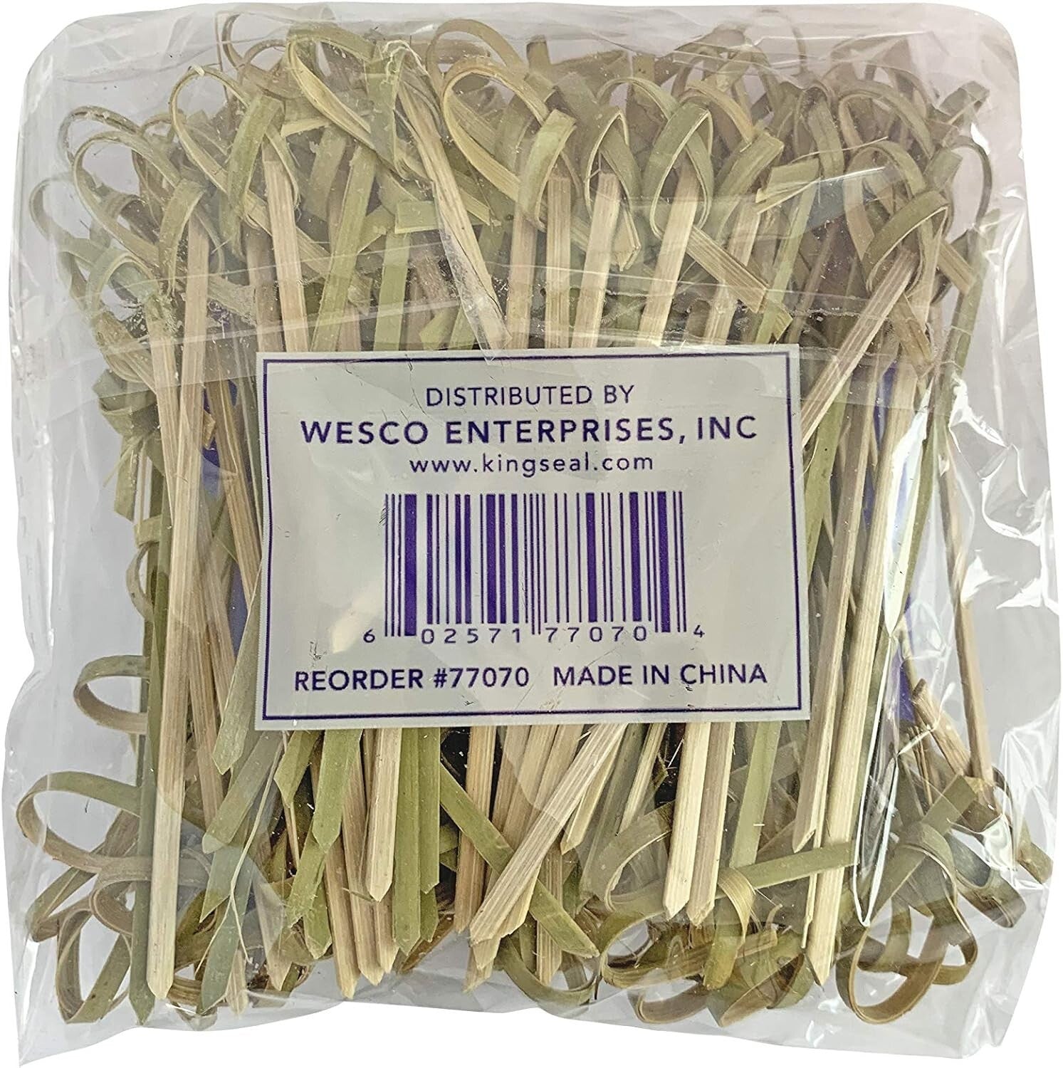 Bulk Pack of 1000 Bamboo Flower Knot Picks - Perfect for Appetizers & Cocktails