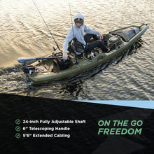Load image into Gallery viewer, Premium Saltwater-Ready Electric Trolling Motor 55lb with 24'' Adjustable Shaft