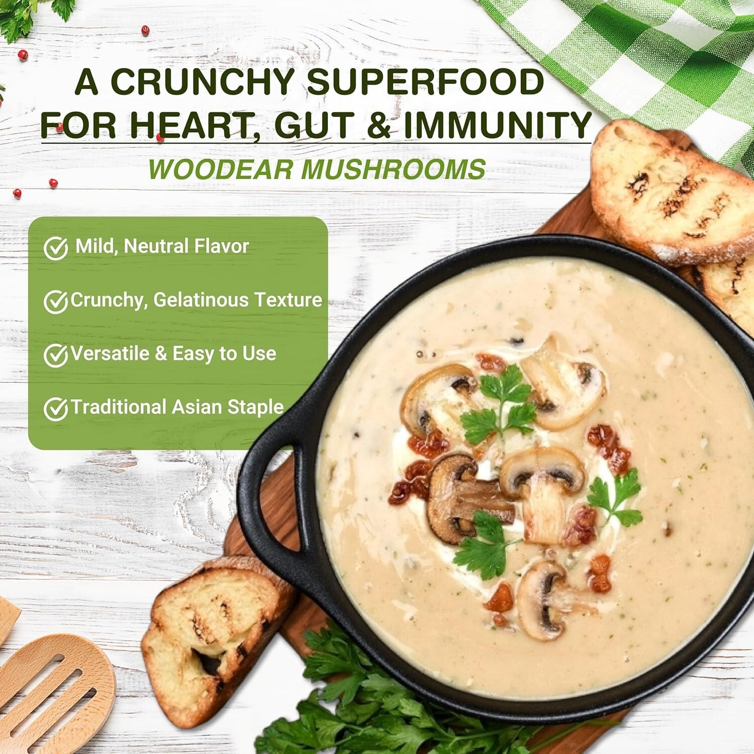 Chef-Approved Mixed Dried Mushrooms - 1 lb Forest Blend for Gourmet Cooking