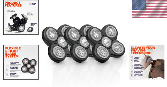 FlexSeries Compatible Blade Refills - Irritation-Free, QuickSnap Installation