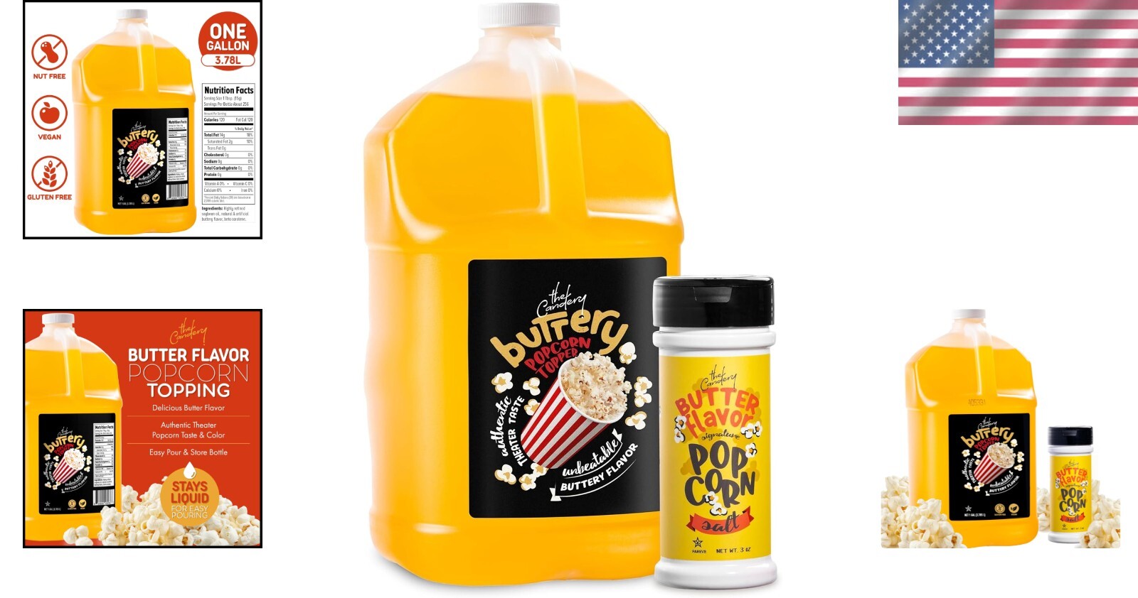 Authentic Movie Theater Buttery Popcorn Oil - 128oz Coconut Blend with Seasoning