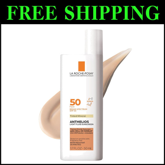 Anthelios Tinted Sunscreen SPF 50+ – Broad Spectrum Protection, No White Cast