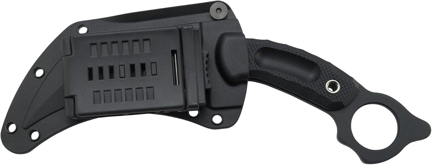 Durable Du Hoc Karambit Knife - 5.1'' Plain Edge SK5 Blade & Customizable Sheath