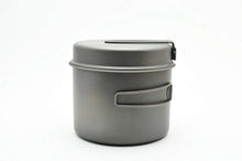 Load image into Gallery viewer, Compact and Lightweight 1600ml Titanium Pot with Foldable Pan - Hiking Essential