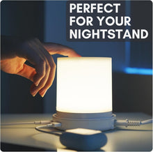 Load image into Gallery viewer, Fast-Charging Bedside Light with USB-A and USB-C Ports - Rustic Touch Control