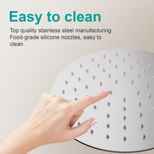 Load image into Gallery viewer, Ultra-Thin 8" Rain Shower Head in Brushed Nickel - Easy No-Plumber Install