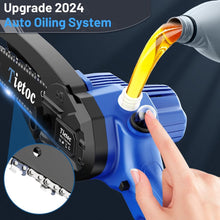 Load image into Gallery viewer, Cordless 6-Inch Mini Chainsaw - Lightweight Handheld Electric Saw for Gardeners