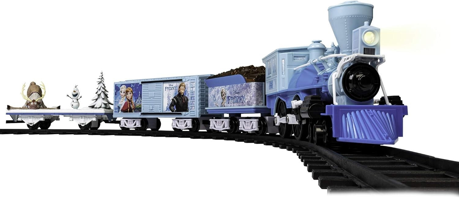 Disney Frozen Battery-Powered Model Train Set with Remote Control - 50x73 Track