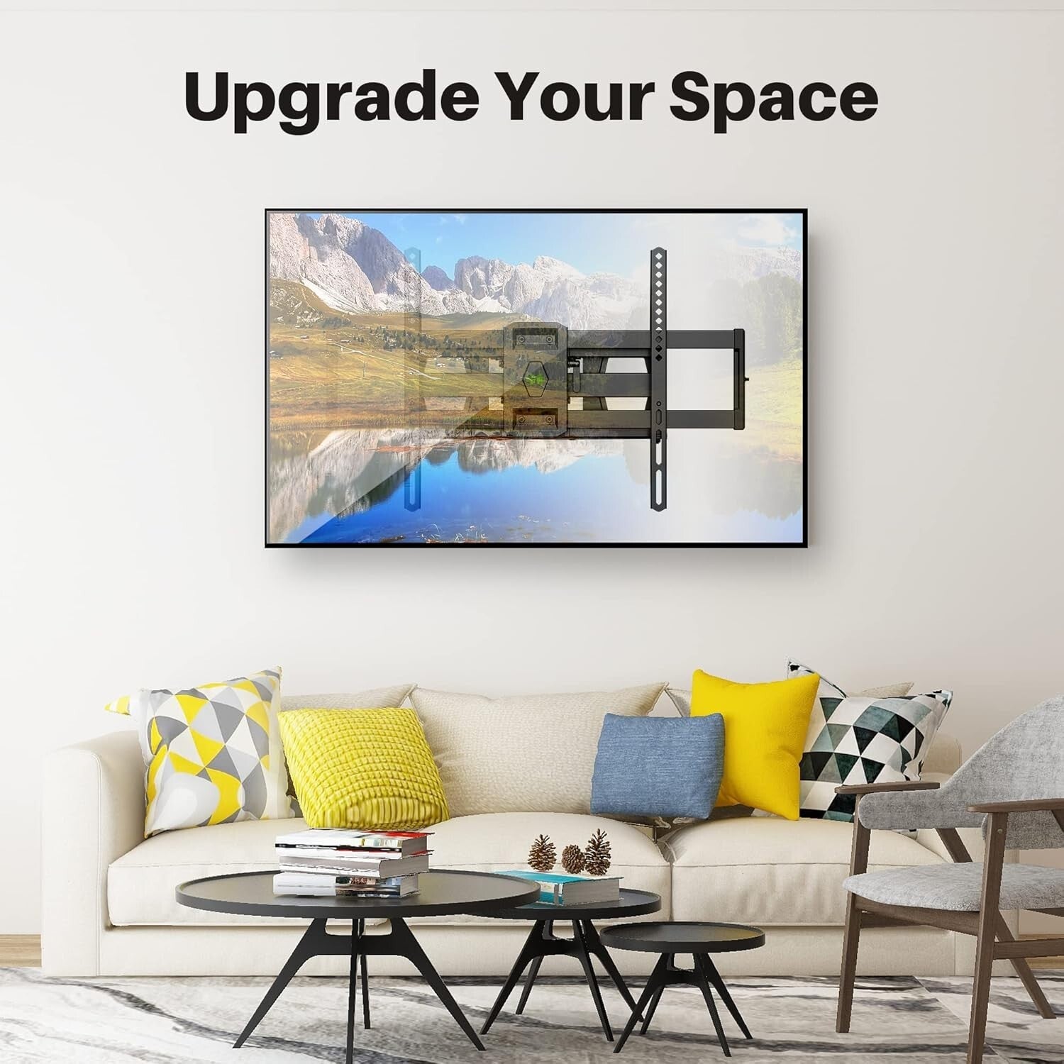 Articulating TV Wall Bracket for 37-86 Inches - Tilt, Swivel, and Easy Setup
