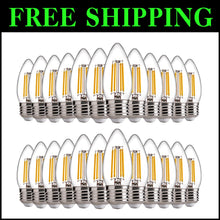 Load image into Gallery viewer, Dimmable E26 LED Chandelier Bulbs - 60W Equiv, Soft White, 24 Count Energy Saver