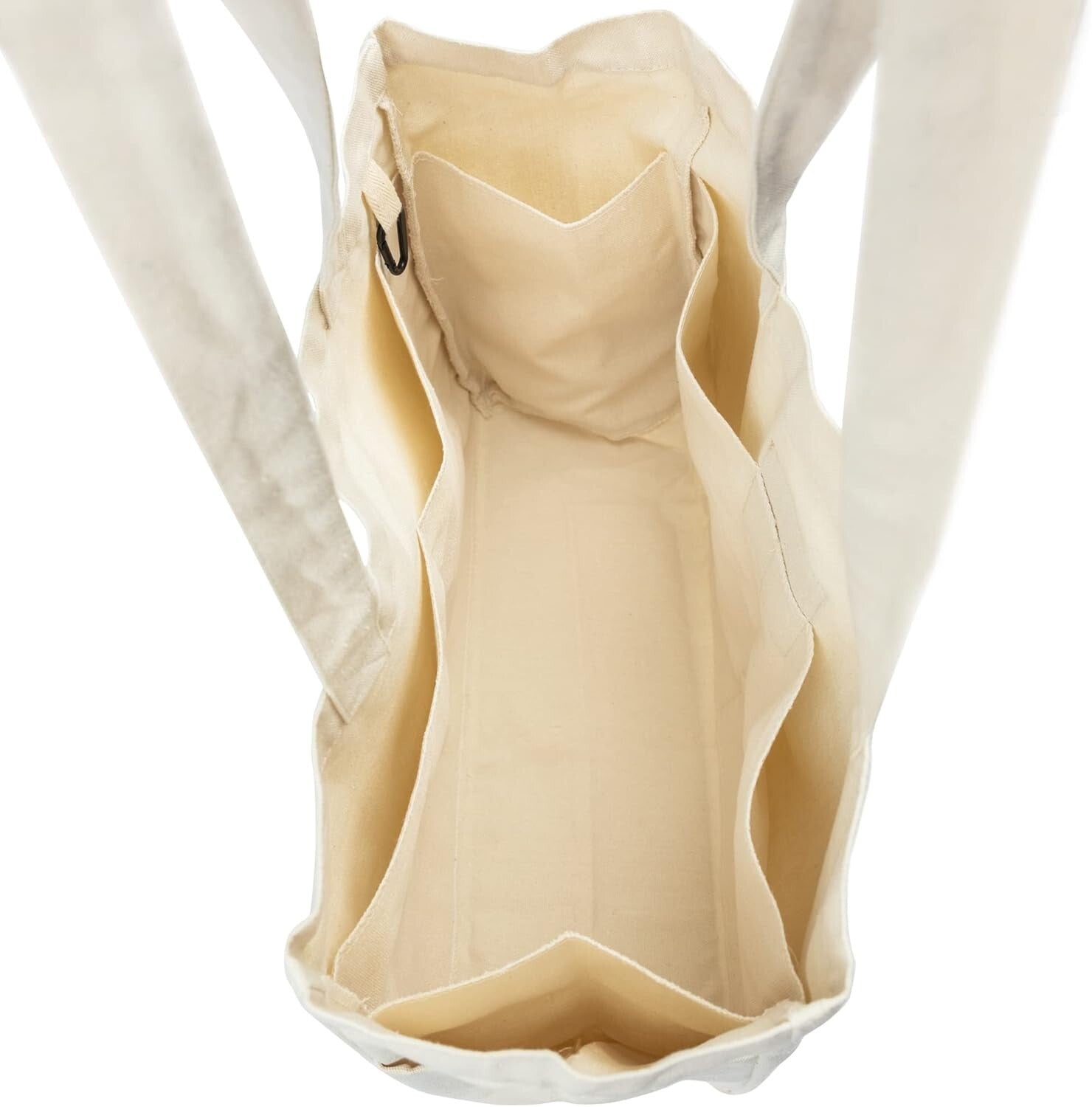 Oversized Canvas Totes Set of 5 with Extra Pockets - Ultimate Grocery Solution