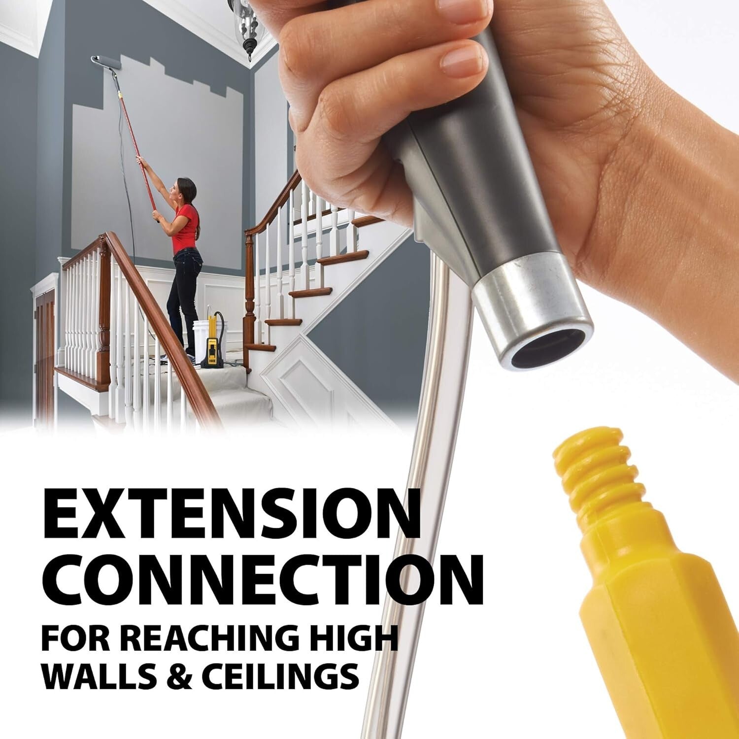 Innovative Electric Paint Power Roller - Ideal for Large Area Painting Projects